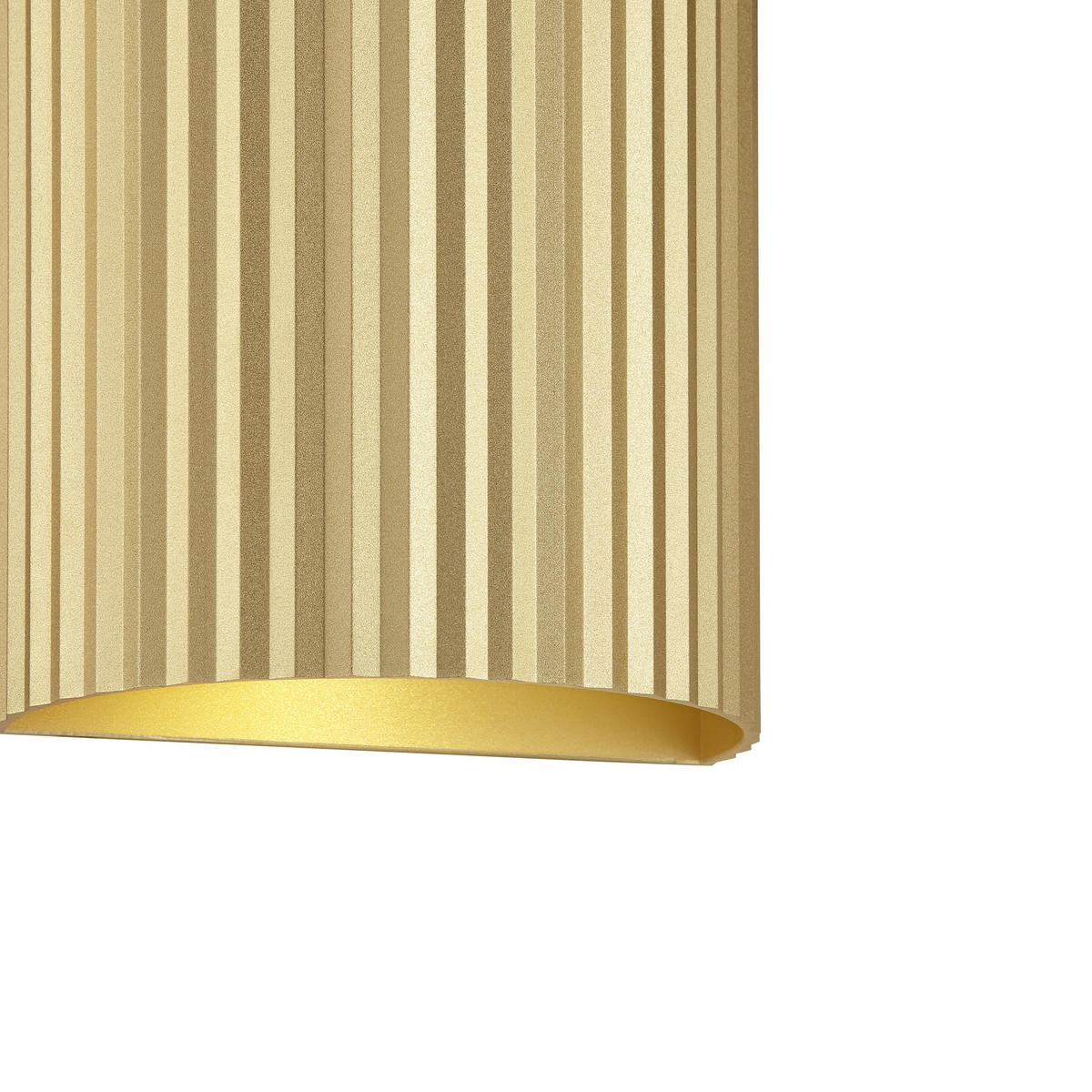 WANDLEUCHTE Undula Gold matt 6/10/18 cm - Goldfarben, Metall (10/18/6cm) - Brilliant