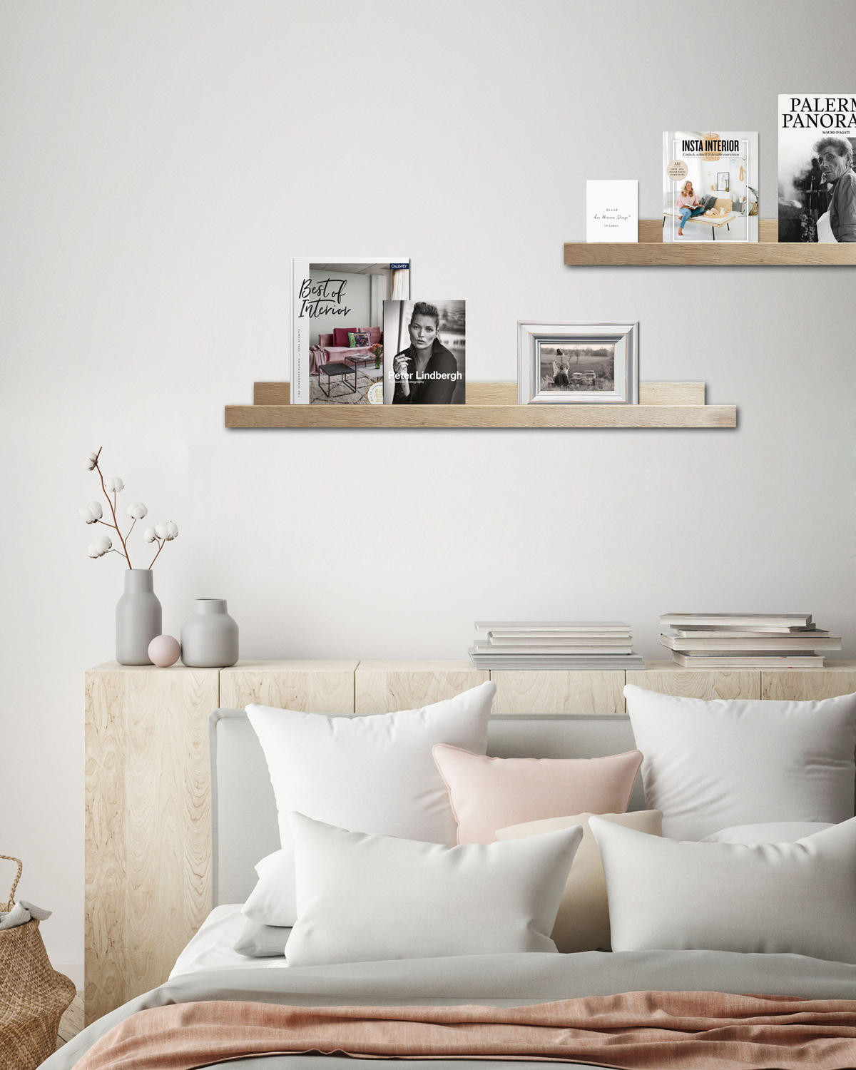 BILDERLEISTE 110 cm Holz Eiche - Beige, Holz (110/5/2cm) - artissimo