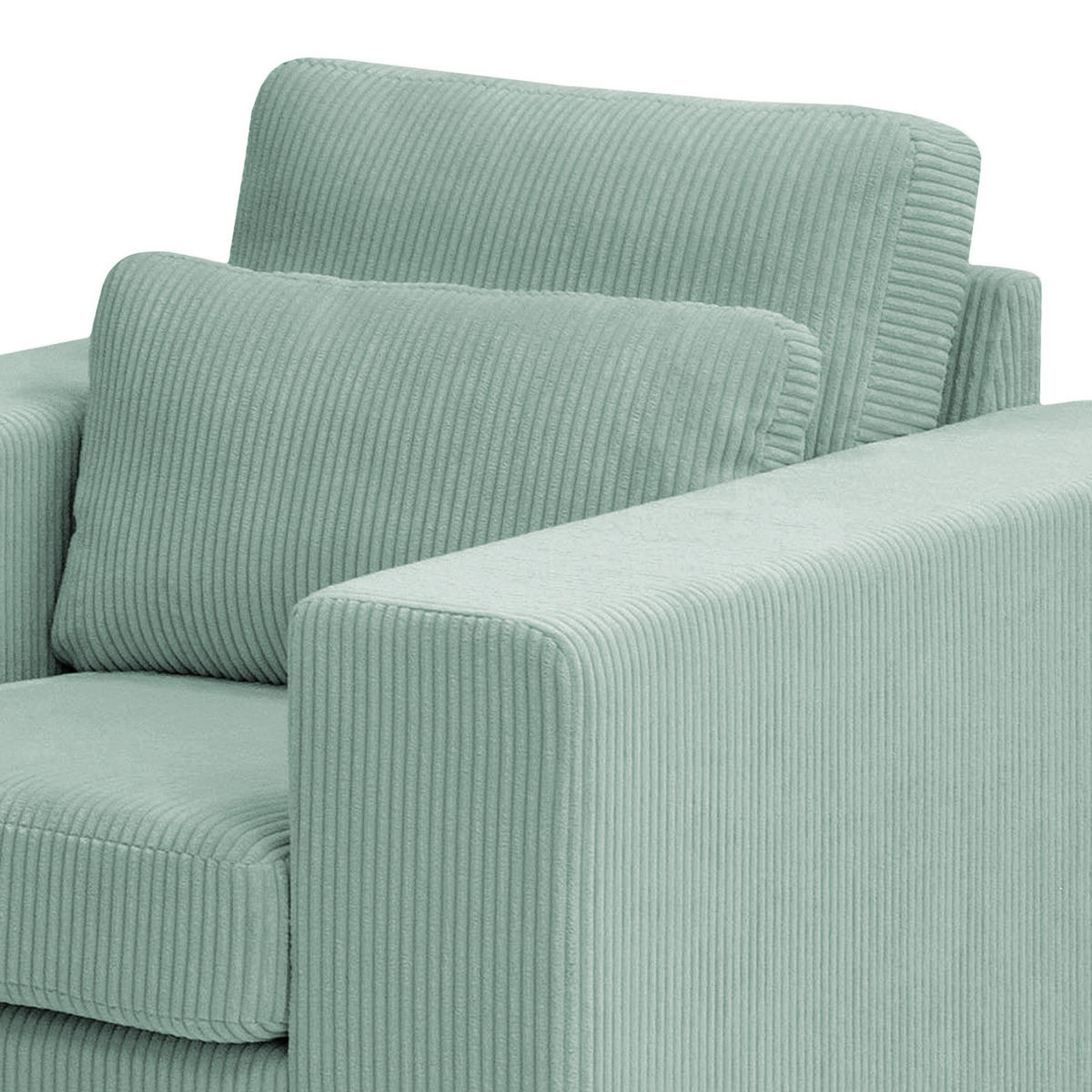 SESSEL - Buchefarben/Hellblau, Holz/Buchenholz (104/85/104cm) - home24