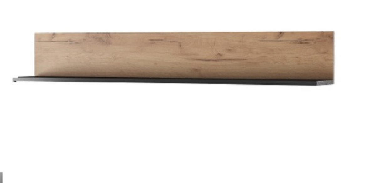 WOHNWAND Anthrazit MALVA Sonoma Eiche - Sonoma Eiche, Holzwerkstoff (260/171.5/40cm) - Sepro Meble