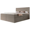 BOXBETT Carenzo Hellbraun, Chenille, 180x200 cm - Hellbraun/Goldfarben, Textil (180/200cm) - Selsey