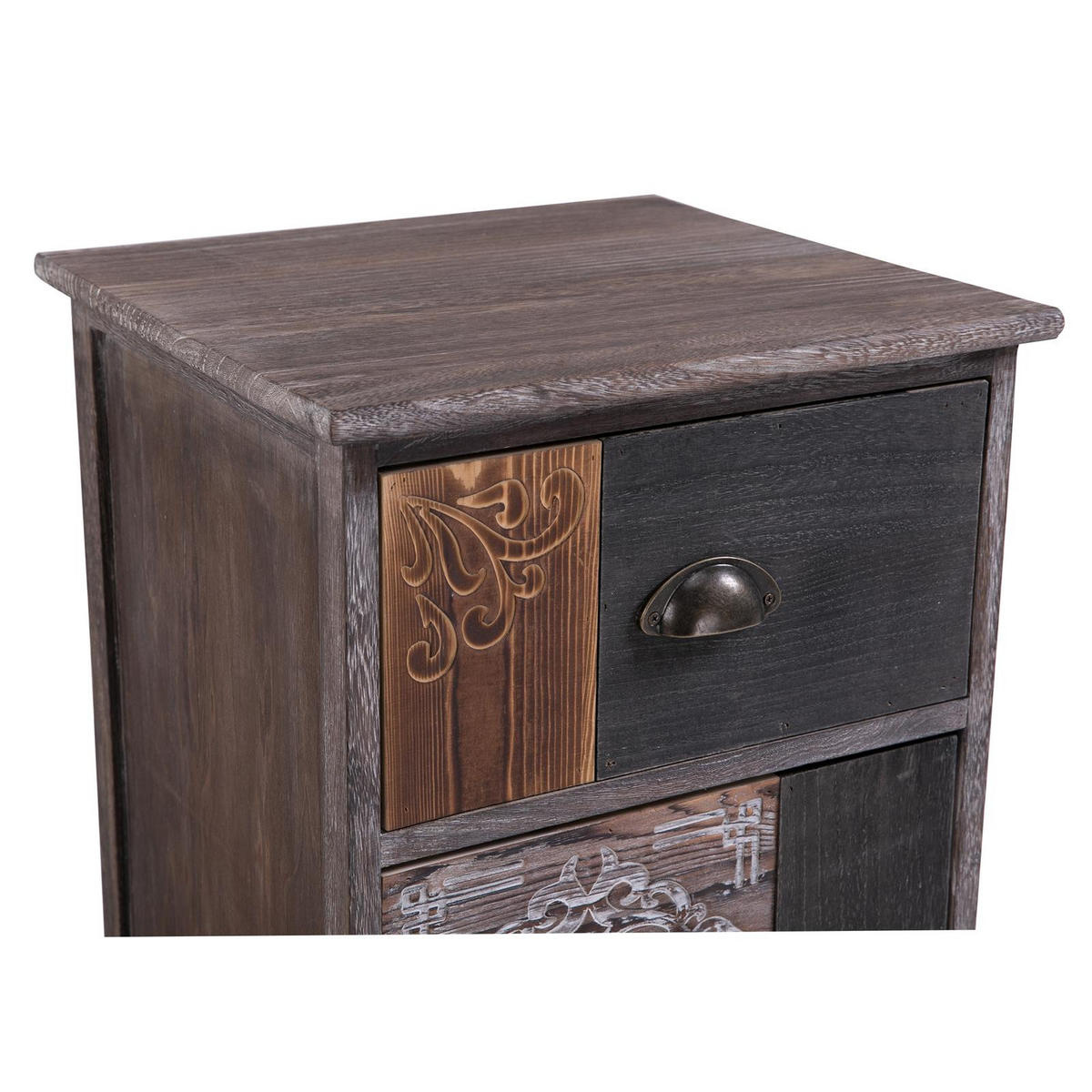 KOMMODE MARA - Graubraun, Holz (40/65/37cm) - CARO-Möbel