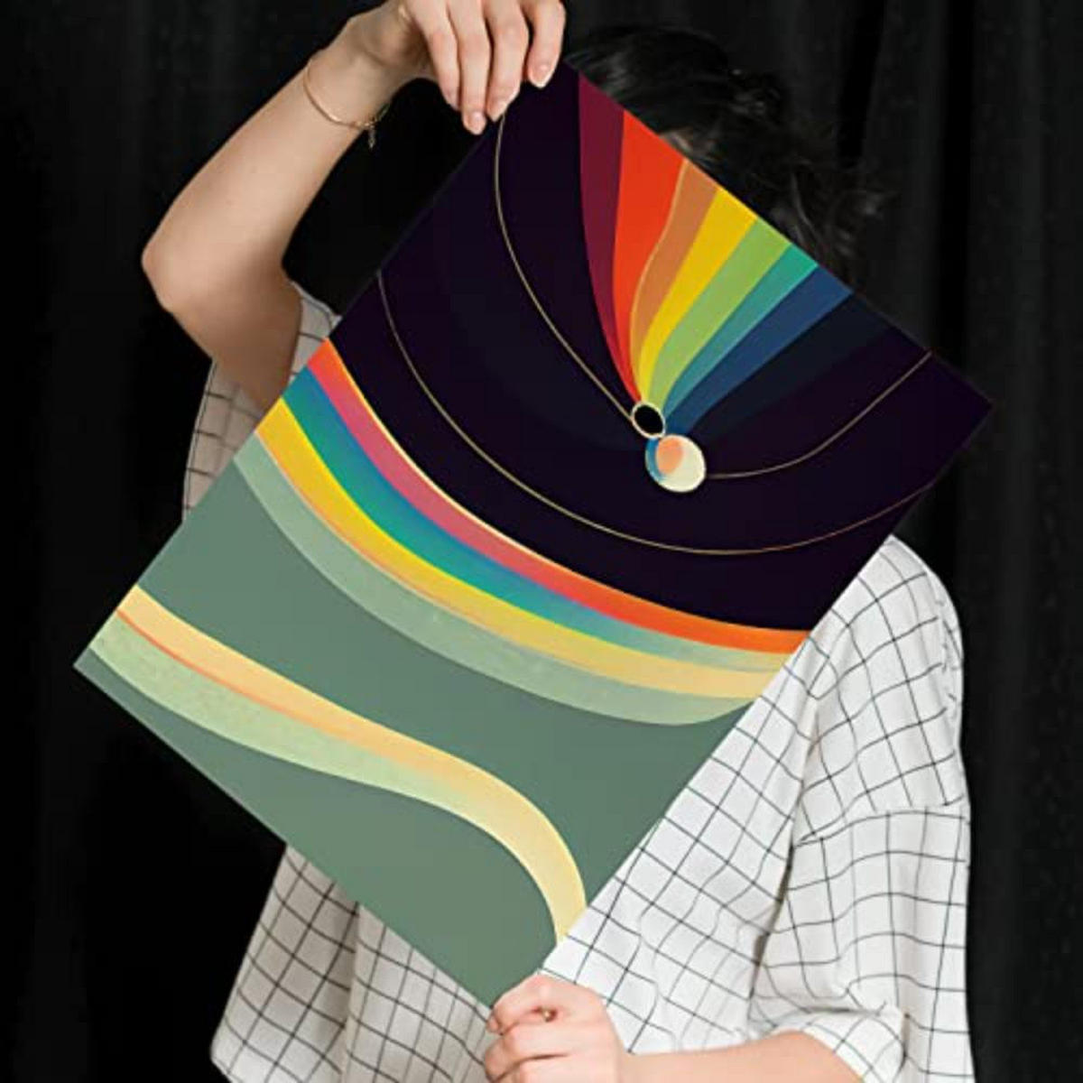 POSTER Set mit 4 Abstrakt Kugel Moderne Galaxien A3 Rahmenlos - Klar, Papier (29.7/3cm) - Nacnic