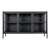 SIDEBOARD schwarz - Schwarz, Holzwerkstoff (140/85/40cm) - ebuy24