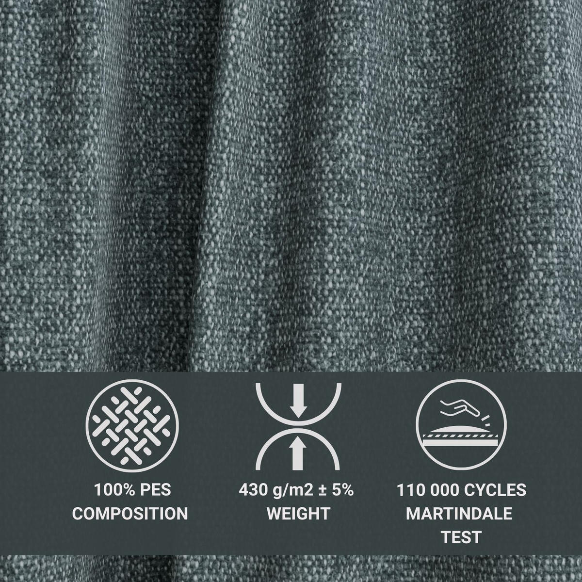 ROZKLÁDACÍ POHOVKA Milos, textil, modrý - modrá/černá, dřevo/kompozitní dřevo (255/70/105cm) - Maison de Reve