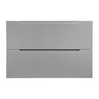 WASCHBECKENUNTERSCHRANK - 80 cm x 46 cm - holz - grau Stefanie - Grau, Holz (80/57/46cm) - Vente-Unique