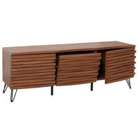TV-RACK Walnuss Dekor - Walnussfarben, Holzwerkstoff (142/52/44cm) - MCW