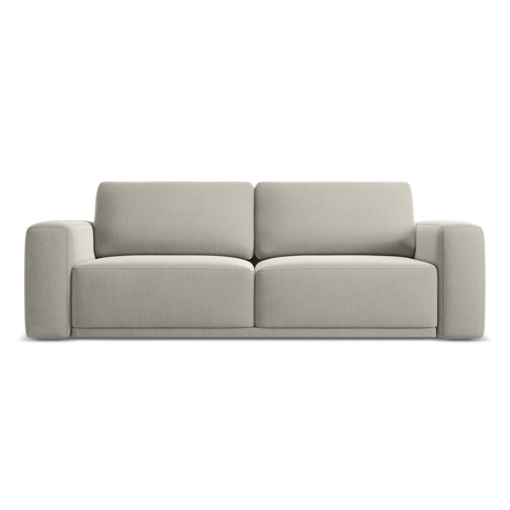 Thumbnail - Makamii 3-Sitzer, Perlmutt, Textil, Füllung: Schaumstoff, 242x91x100 cm, Made in EU, Wohnzimmer, Sofas & Couches, Schlaf...