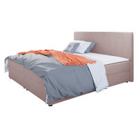 BOXBETT Fado III - Schwarz/Rosa, Holz/Kunststoff (160/200cm) - MIRJAN24