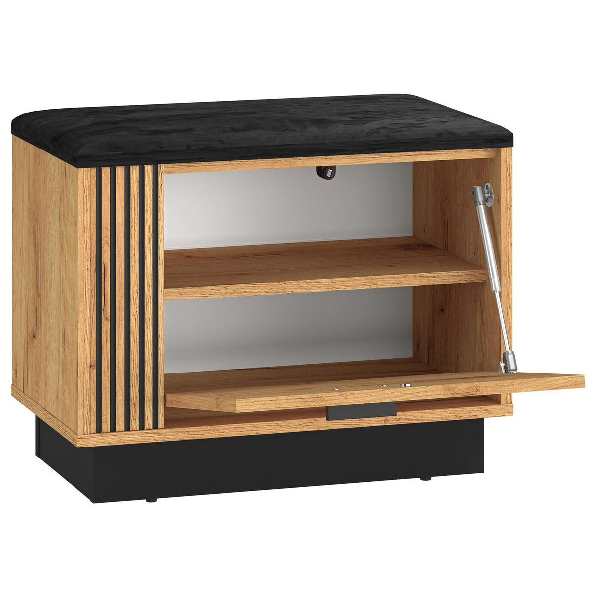 SCHUHSCHRANK Vasco Eiche 60 cm - Eichefarben, Holzwerkstoff (60/49/33.3cm) - Homebook