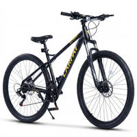 MOUNTAINBIKE 29 Zoll Schwarz – 21-Gang Schaltung - Hydraulische Scheibenbremsen — Hardtail-Rahmen aus Aluminiumlegierung - Schwarz, Metall (20cm) - Oxeza