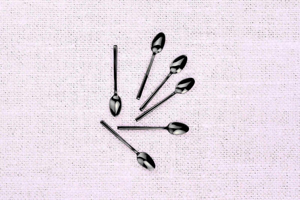 LÖFFEL 6er-Set Olaf - Schwarz - Schwarz, Metall - Björn