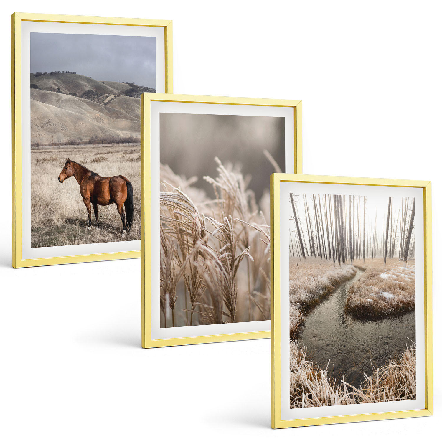 Tulup Bilder Gold 40x60 cm