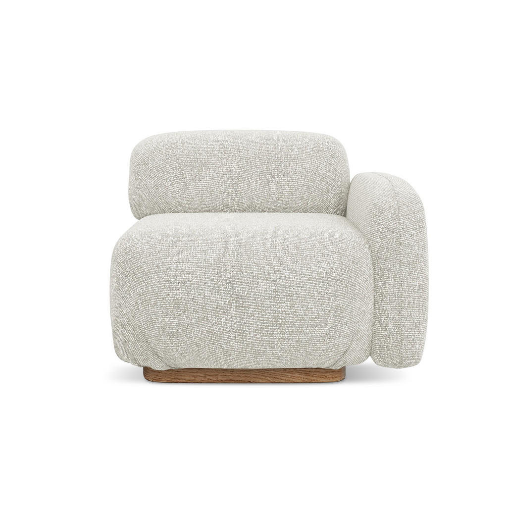 Thumbnail - Makamii Sofaelement, Creme, Textil, 1-Sitzer, Füllung: Schaumstoff, 95x73x95 cm, Made in EU, Wohnzimmer, Sofas & Couches...