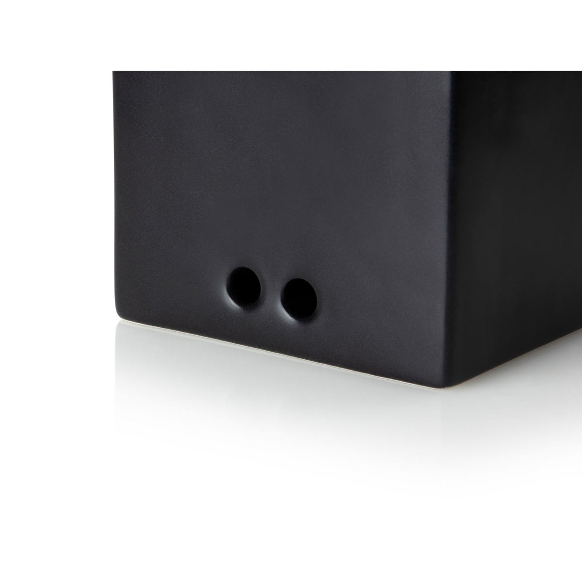 VORRATSDOSE mit Holzdeckel, Schwarz, 14 x 12 x 15.5 cm - Schwarz, Keramik (12/15.5/14cm) - Continenta