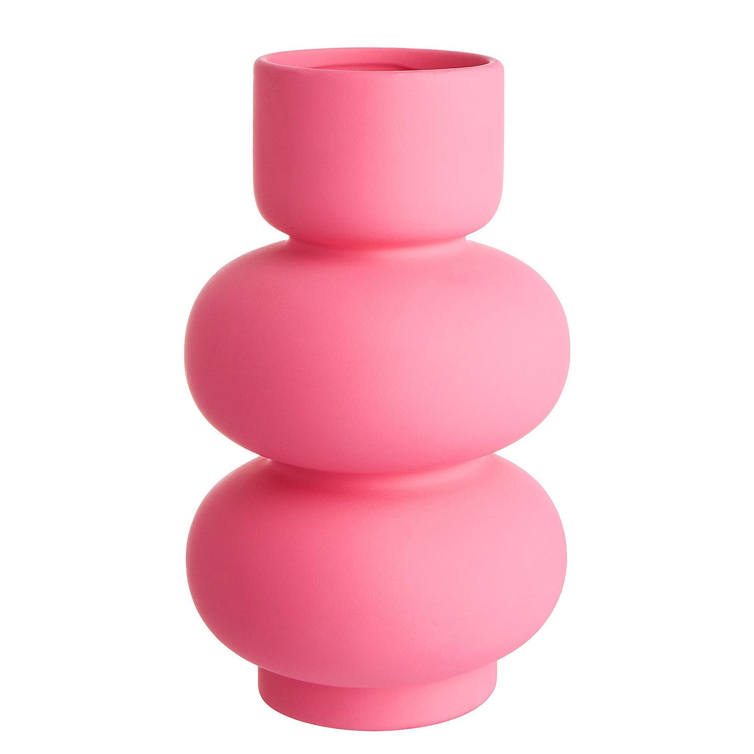 VASE Pink - Pink, Keramik (25cm) - BUTLERS