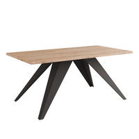 COUCHTISCH AIRA 120/60/48 cm Rechteckig, Schwarz/Craft-Eiche - Eichefarben/Schwarz, Metall (60/120/48cm) - Idohome