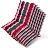 NIEDERLEHNER Sun-NL 105x50x8cm Rot-Anthrazit-Gestreift (7tlg) - Dunkelrot, Textil (50/100cm) - Beautissu 