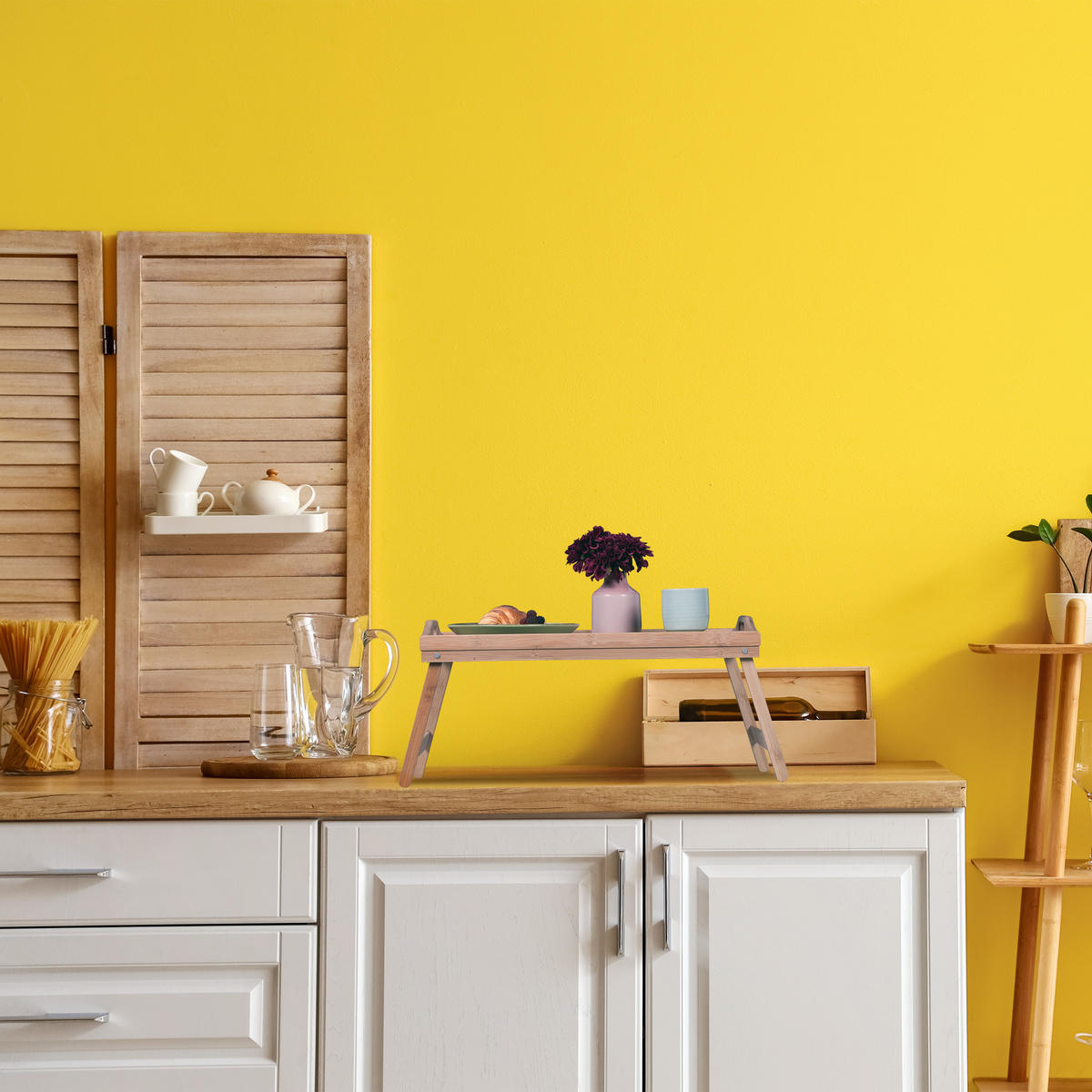 NOČNA mizica - svetlo rjava, leseni material/les - Relaxdays