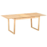 JÍDELNÍ STŮL vysunovací Světlý Jasan 160-200/95 cm Camden - světle hnědá, kompozitní dřevo (160/95/76cm) - Beliani