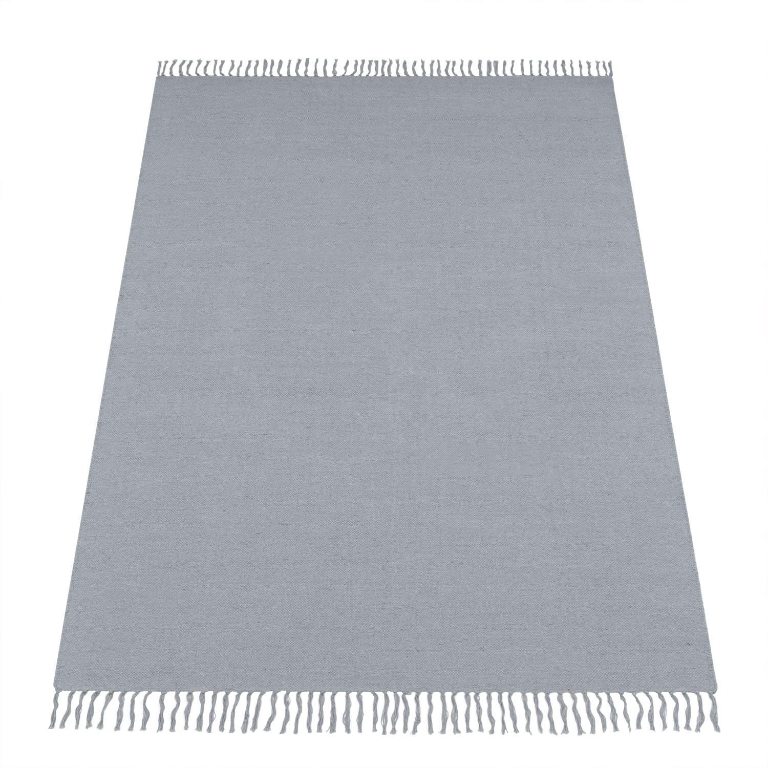 Paco Home Kurzflorteppich Grau 160x220 cm