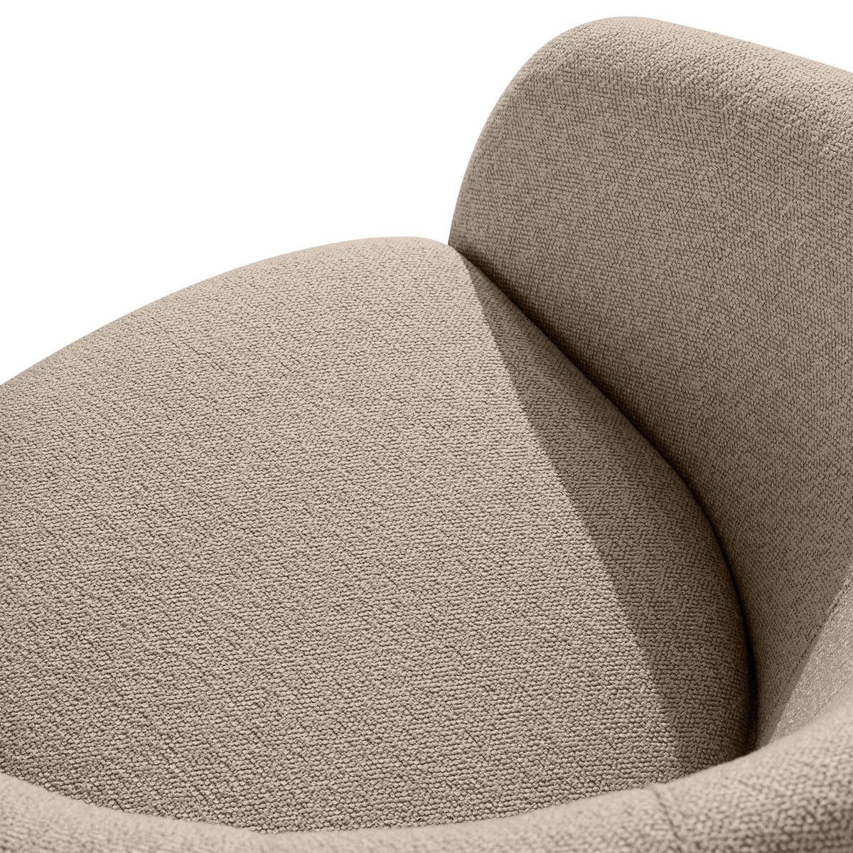 GARTENSESSEL SOLIS Loungesessel, - Hellbraun, Textil/Metall (69/76/66cm) - KONSIMO®