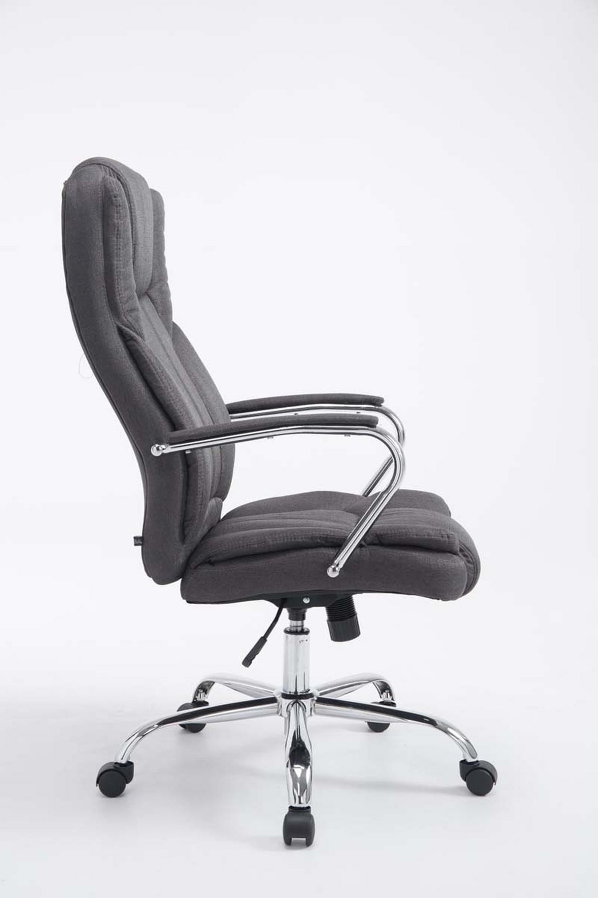 BÜROSTUHL Xavier Two, Stoffbezug Dunkelgrau - Dunkelgrau, Textil/Metall (62/125/70cm) - TPFLiving