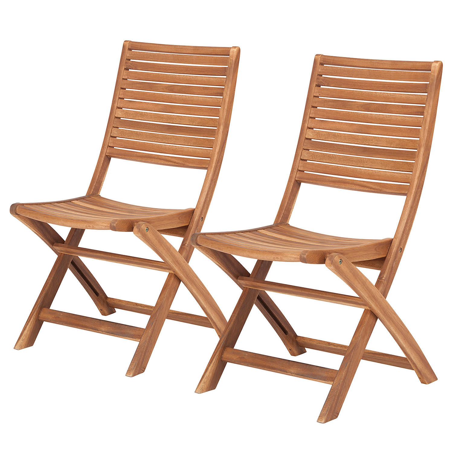 GARTENSTUHL (2er Set) Somerset - Braun, Holz (63/90/50cm) - BUTLERS