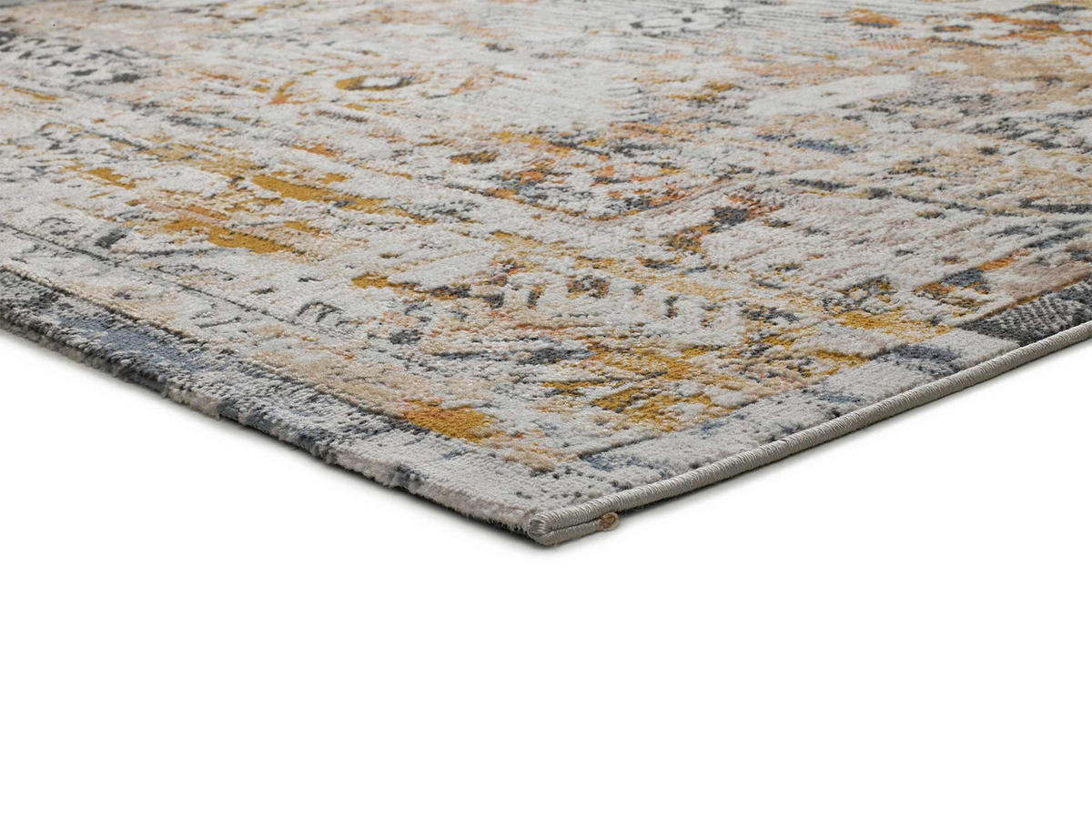 VINTAGE-TEPPICH Beige Springs 77/150 cm - Blau/Beige, Naturmaterialien/Textil (77/150cm) - Atticgo