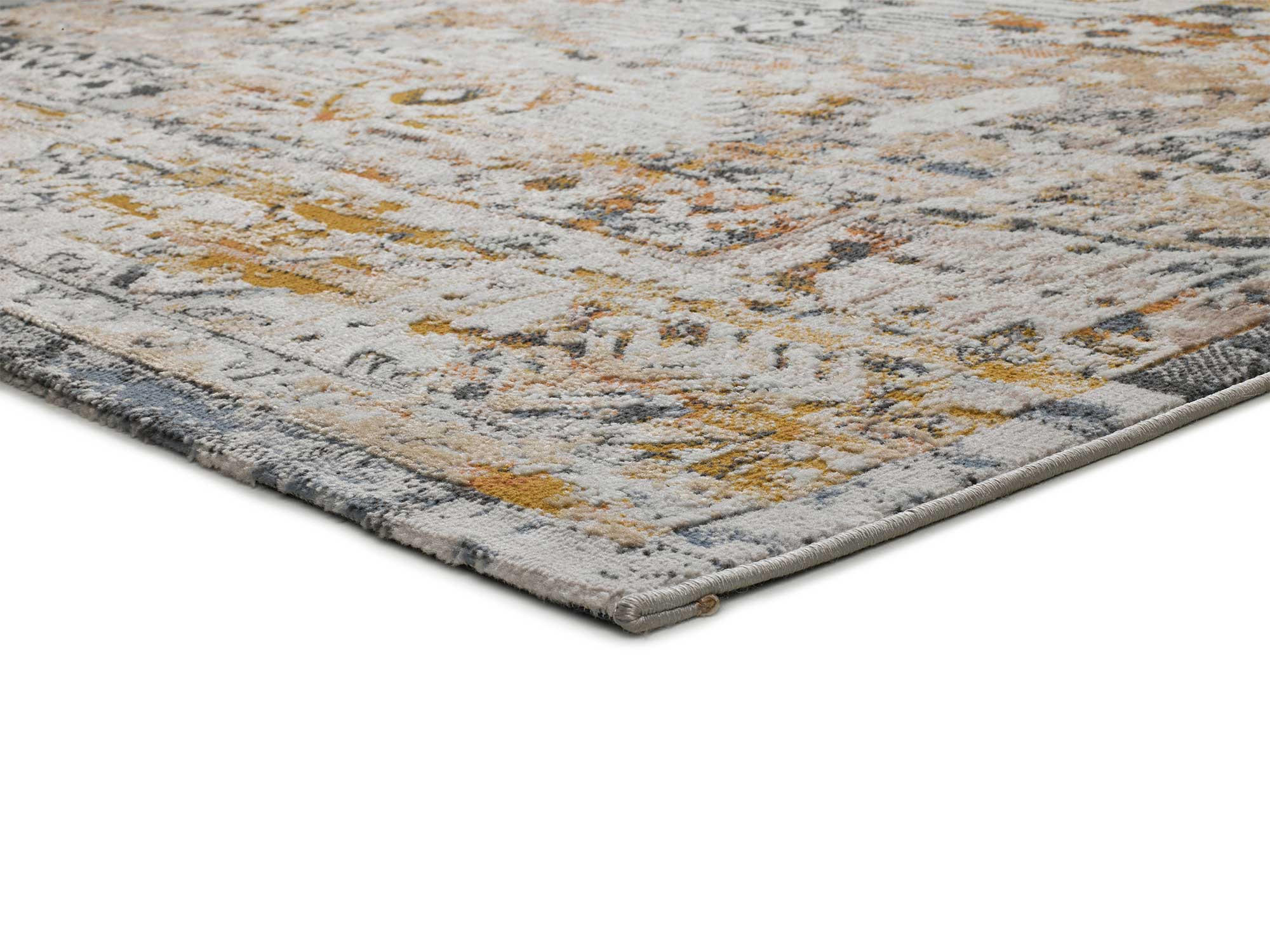 Thumbnail - Atticgo Vintage-Teppich, Mehrfarbig, Beige, Blau, Kupfer, Textil, Mode, Rechteckig, 154x230 cm, Oeko-Tex® Standard 100, ...