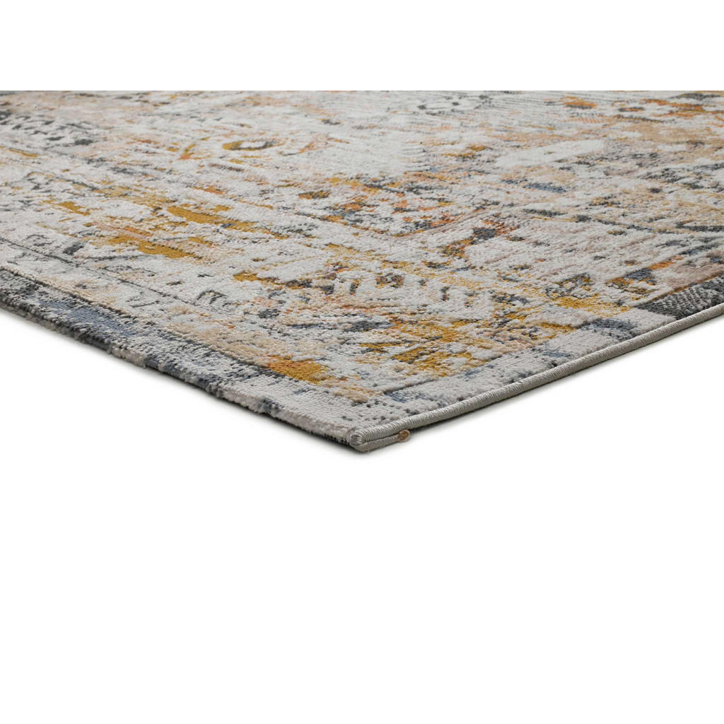 Thumbnail - Atticgo Vintage-Teppich, Mehrfarbig, Beige, Blau, Kupfer, Textil, Mode, Rechteckig, 192x290 cm, Oeko-Tex® Standard 100, ...