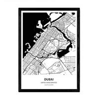 POSTER Dubai - Vereinigte Arabische Emirate A4 Rahmenlos - Klar, Papier (29.7/5/21cm) - Nacnic