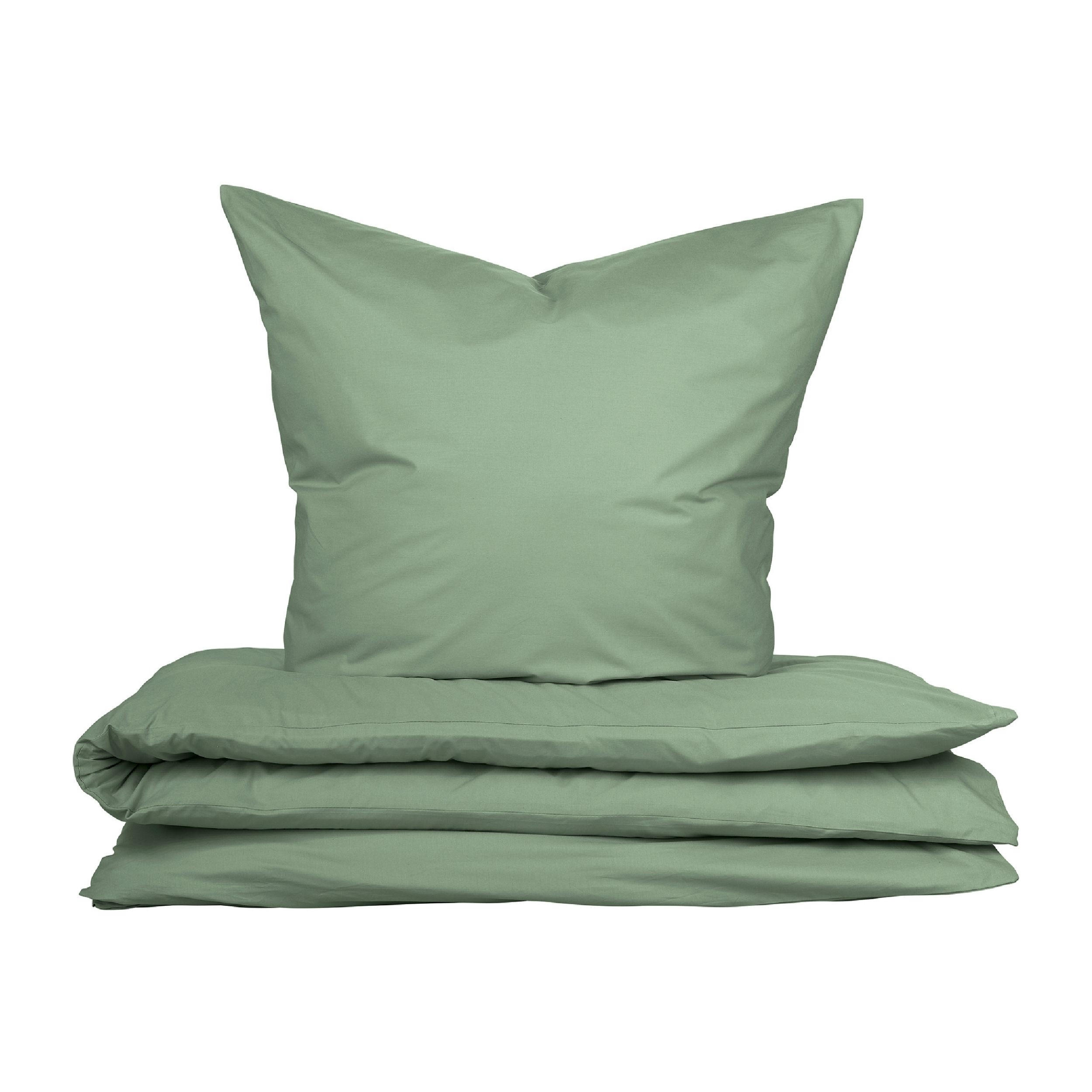 BETTWÄSCHESET Soho - Renforcé - 2-teilig - 135 x 200 cm - Grün - Grün, Textil (135/200cm) - Uncover by Schiesser