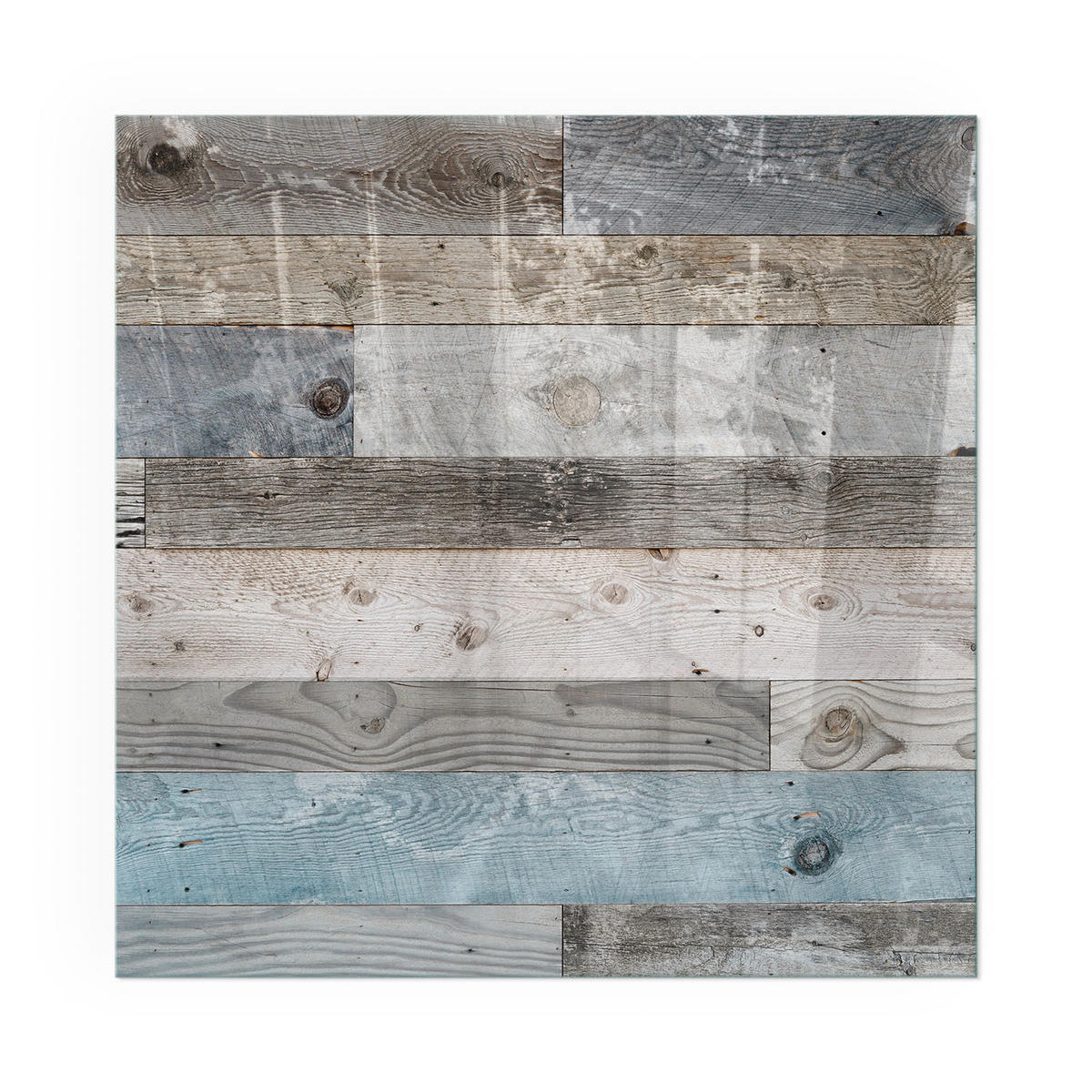 GLASPLATTE für Kamin 50x50 cm - Grau, Glas (50/50/0.4cm) - TULUP