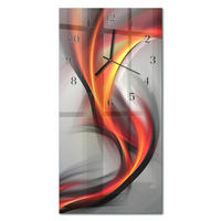 WANDUHR 60x30 cm - Stadt - Multicolor, Glas (30/60/0.4cm) - TULUP