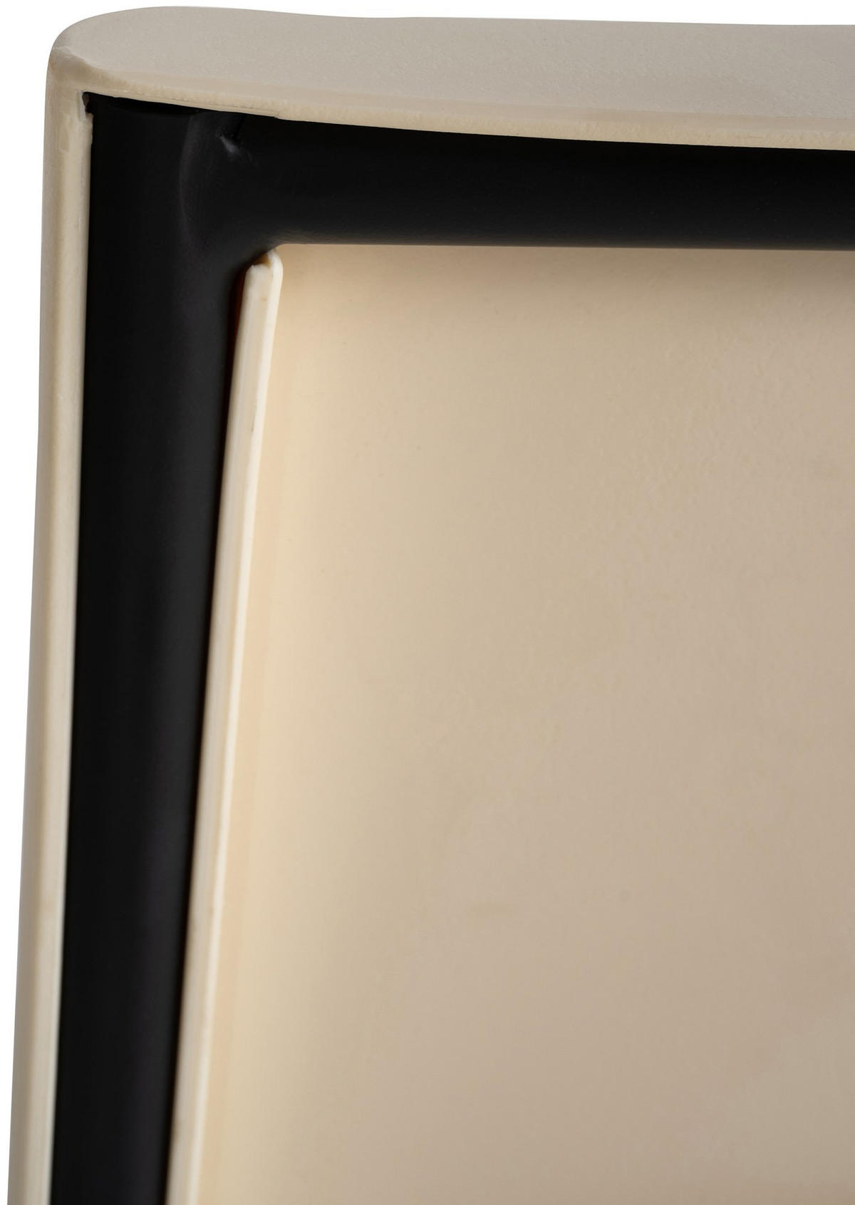 BARHOCKER Kunststoff creme - Creme/Schwarz, Kunststoff/Metall (43/114/41cm) - CLP