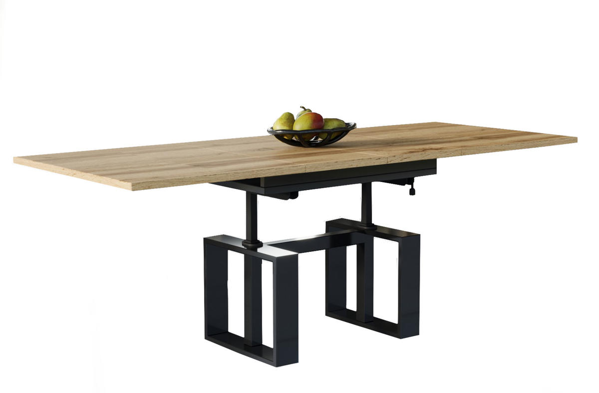 COUCHTISCH Empoli höhenverstellbar, ausziehbar bis 170 cm - Eiche Wotan, Holzwerkstoff (110/65/58cm) - Endo-Moebel