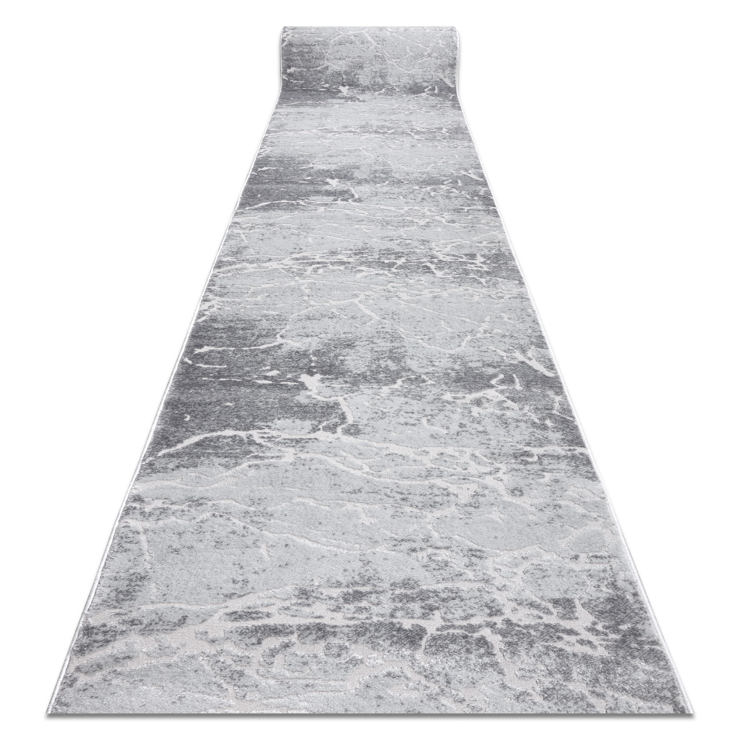 LÄUFER Strukturell MEFE 70/230 cm - Grau, Textil (70/230cm) - rugsX