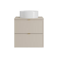 EINZELWASCHTISCH - 60 cm x 45 cm - Holz, Platte - Beige - ONDIL - Beige, Holz (60/60/45cm) - Vente-Unique
