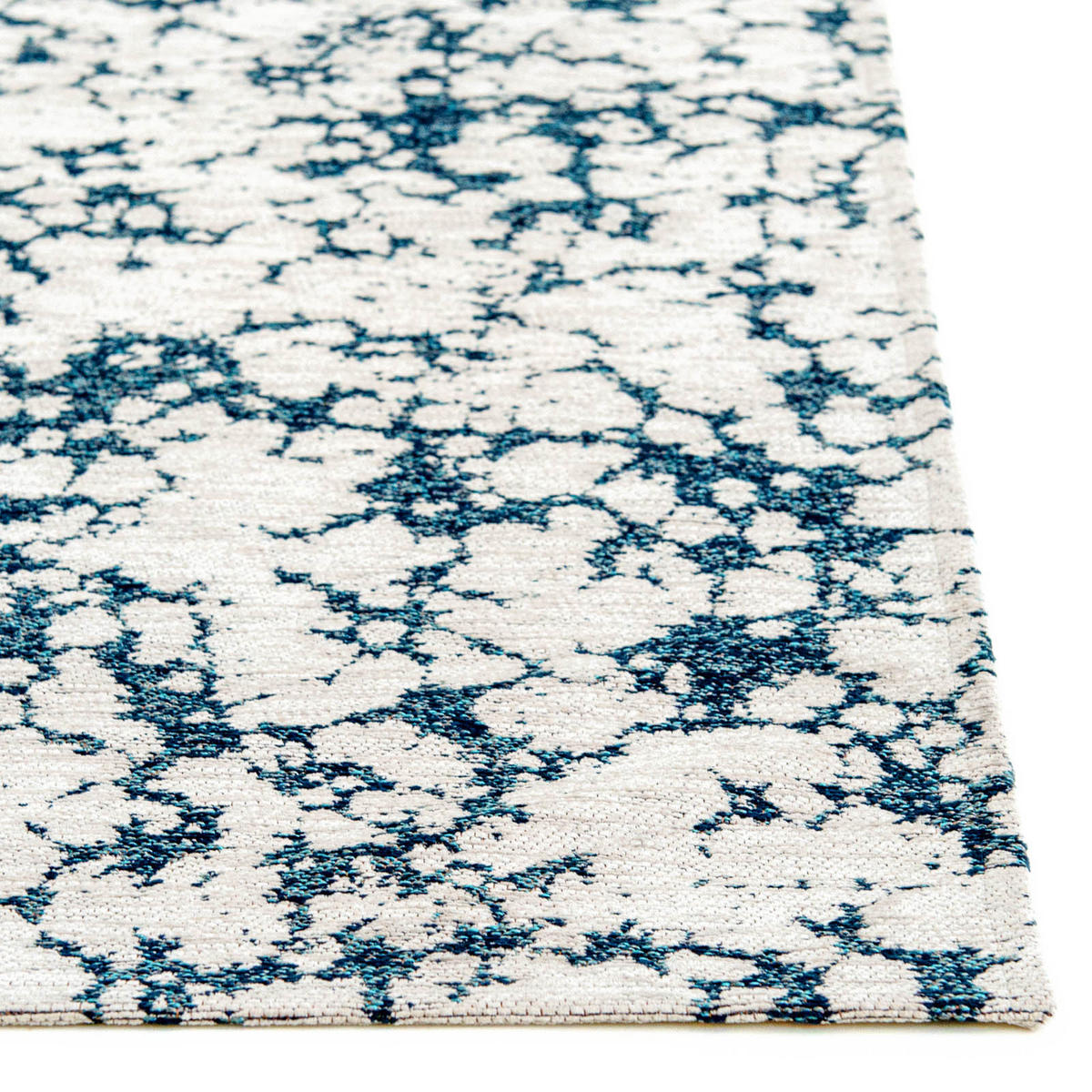 TEPPICH Skipper Blue Lola&Moi 200/280 cm - Weiß, Kunststoff/Textil (200/280cm) - Lola&Moi