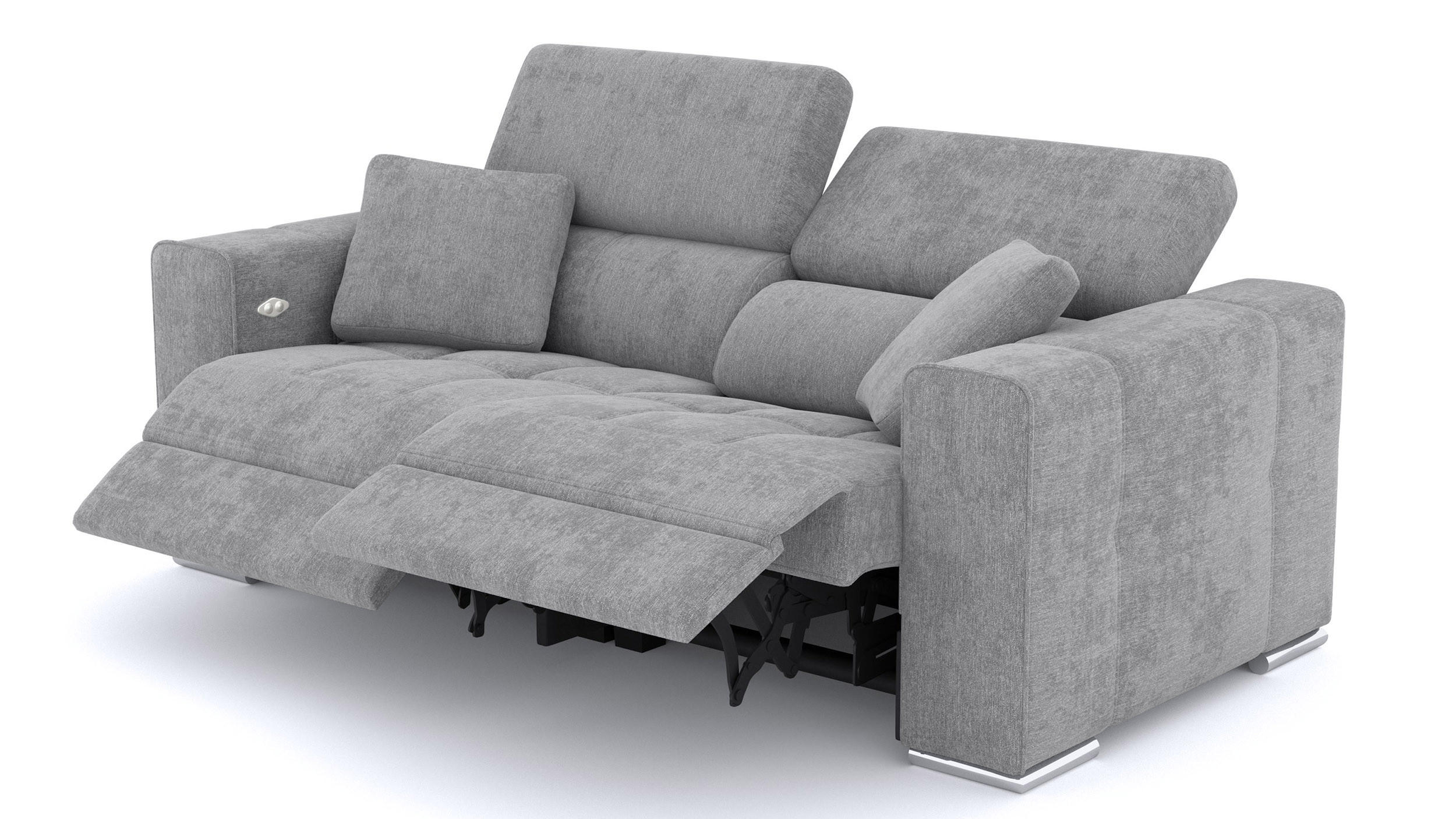Wozimo Sofa Grau 204x80x102 cm