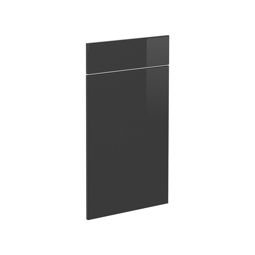 KÖKSFRONT R-Line Antracit högblank 39.6x70.8 cm möbelfront för underskåp med lådor Svart högglans 70.8/39.6/1.6 cm