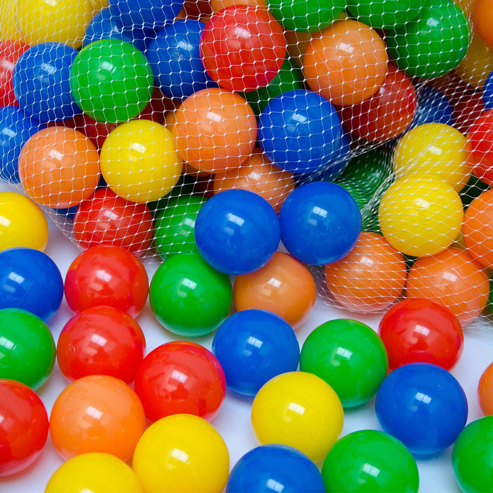 BÄLLEBAD-BÄLLE 300 Stück, bunt, 5.5 cm - Multicolor, Kunststoff (1/1/1cm) - Littletom