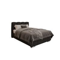 POLSTERBETT Zaira 120x200cm – Elegantes Polsterbett für modernen Wohnstil , ohne matratze, schwarz - Schwarz, Holz (120/200cm) - Homesy