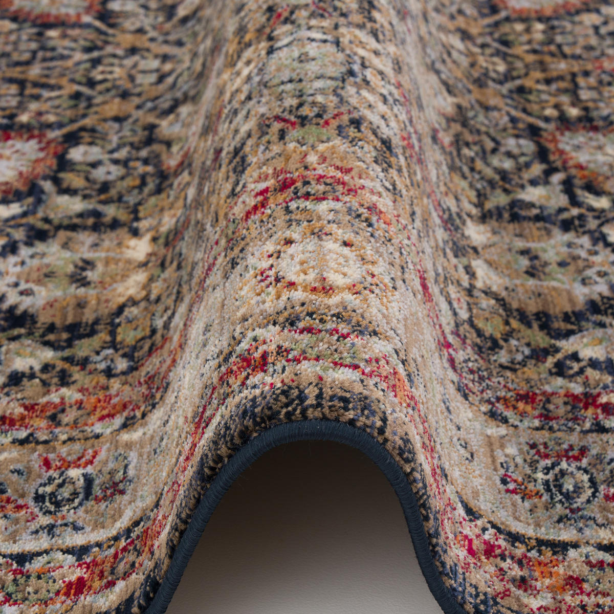 ORIENT VINTAGE TEPPICH NAVIRA - Dunkelblau, Textil (160/240cm) - Pergamon