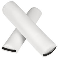 LAGERUNGSROLLEN-SET ,inklusive Tragegriffe und Reißverschluss,weiß - Weiß, Leder (8/64cm) - tectake