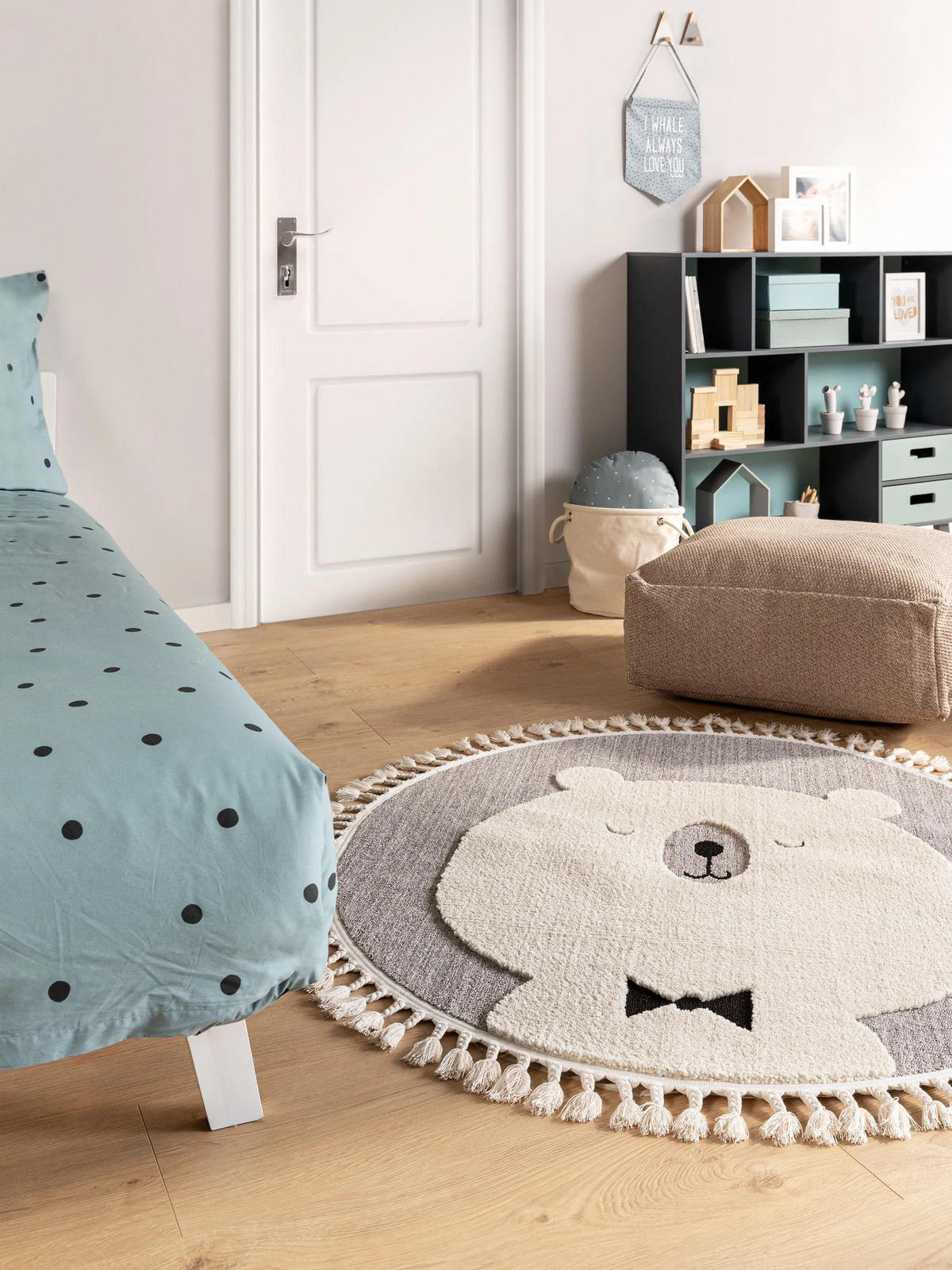 KINDERTEPPICH Momo Grau ø 120 cm rund - Grau, Textil (120/120cm) - Lytte