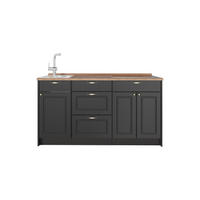 KUCHYNSKÝ BLOK Fame-Line, Antracitovo-zlatý vidiecky dom, 150 cm, AP Oak - antracitová, kompozitné drevo (150/82/60cm) - Vicco