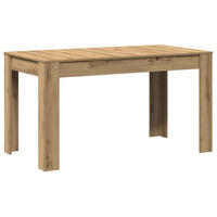 ESSTISCH Artisan-Eiche 140/74,5/76 Cm Holzwerkstoff - Hellbraun, Holzwerkstoff (140/74.5/76cm) - vidaXL
