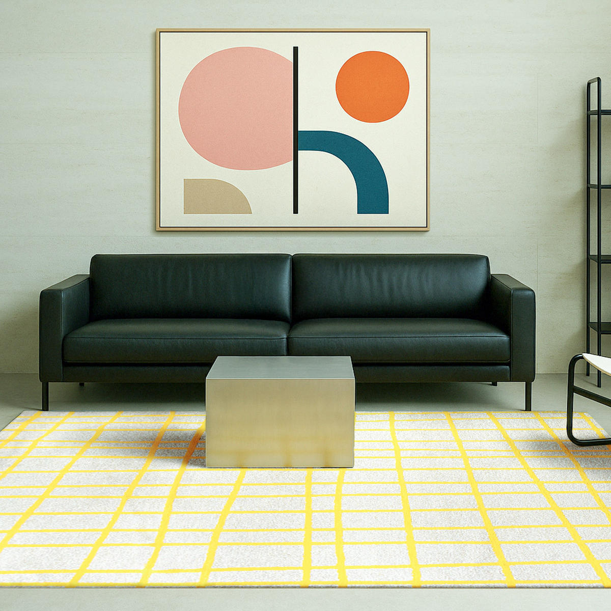 TEPPICH Bright Yellow Lola&Moi 200/280 cm - Gelb, Kunststoff/Textil (200/280cm) - Lola&Moi